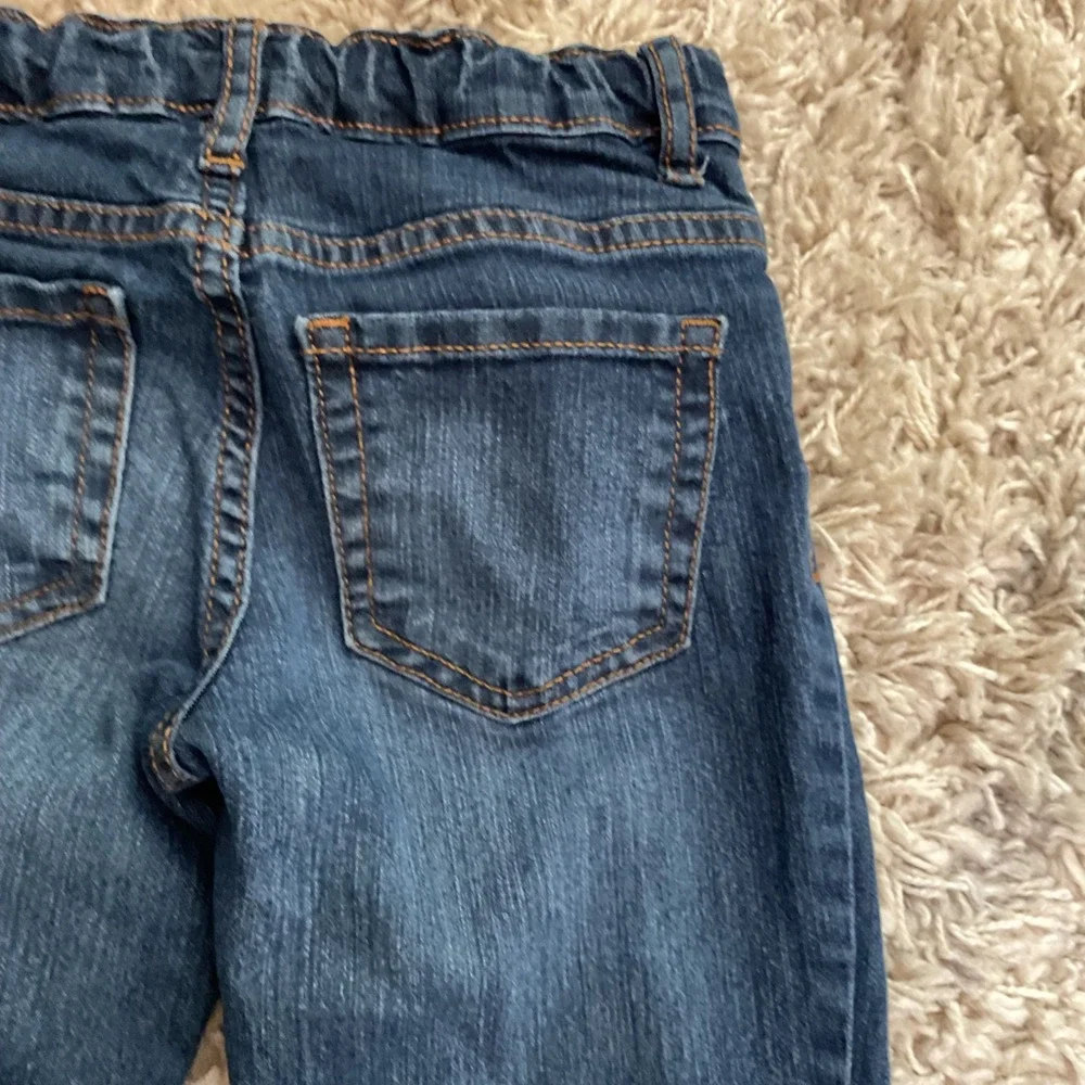 The‎ Childrens Place Girls Dark Wash Bootcut Jeans Size 6/7 Adjustable Waist
